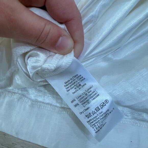 NWT Madewell One Shoulder Midi Dress in Lighthouse Ivory White NQ624 Size 6 - Picture 10 of 10